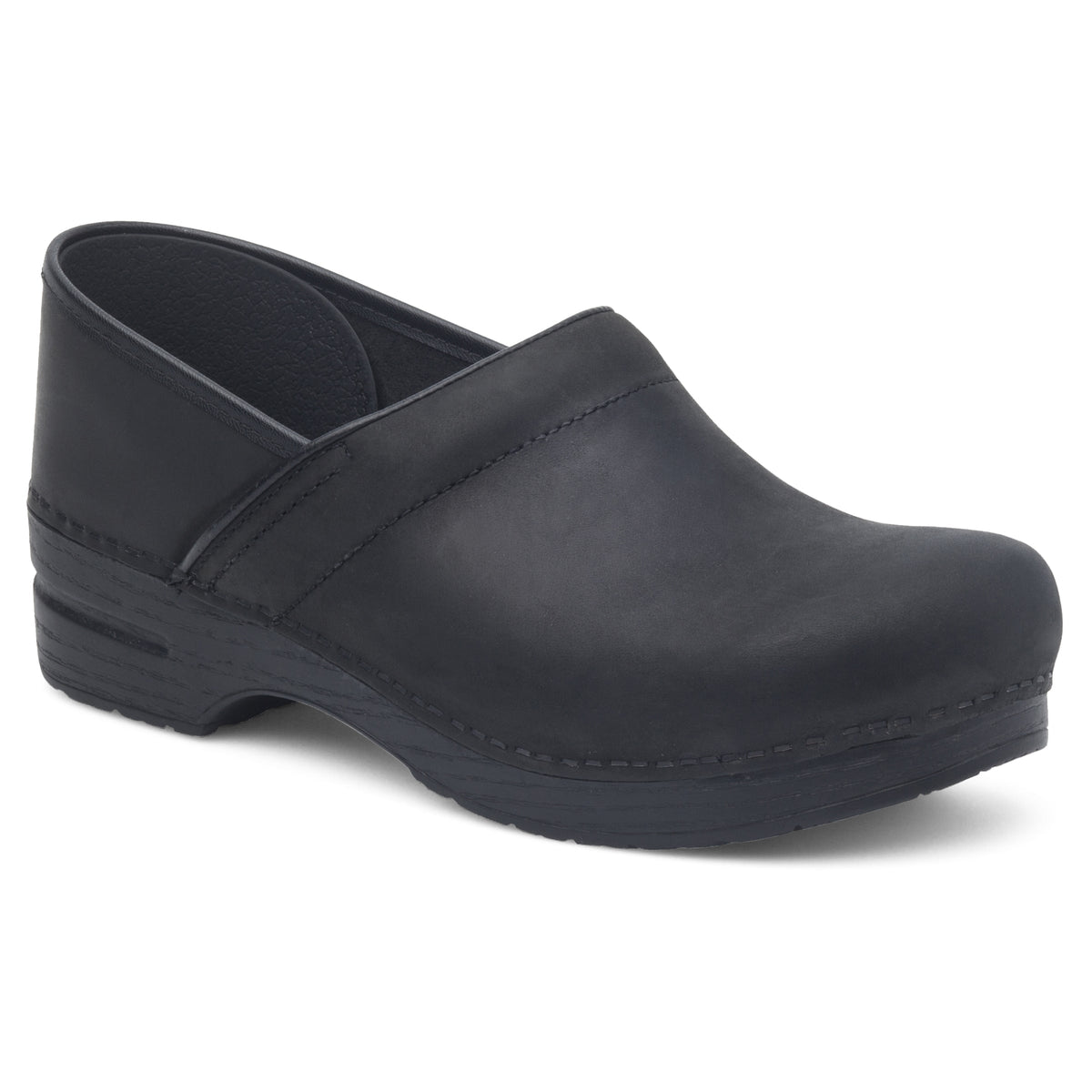 Black Oiled Clog,36