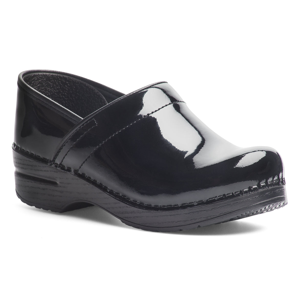 Black Patent Clog,36