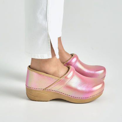 Dansko Top Pick / XP 2.0 Pink Iridescent Leather