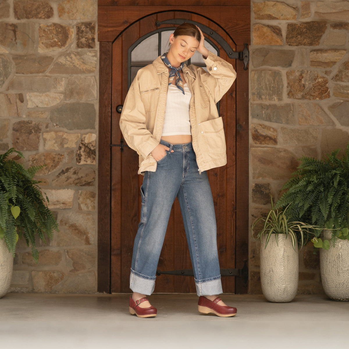 Dansko Value / XP 2.0 Mary Jane Red Leather