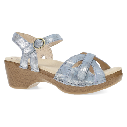 Distressed Denim Sandal,35