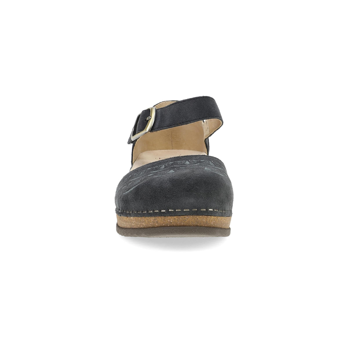 Dansko Discount / Mae Charcoal Embroidered Suede