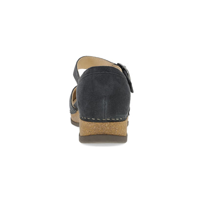 Dansko Discount / Mae Charcoal Embroidered Suede