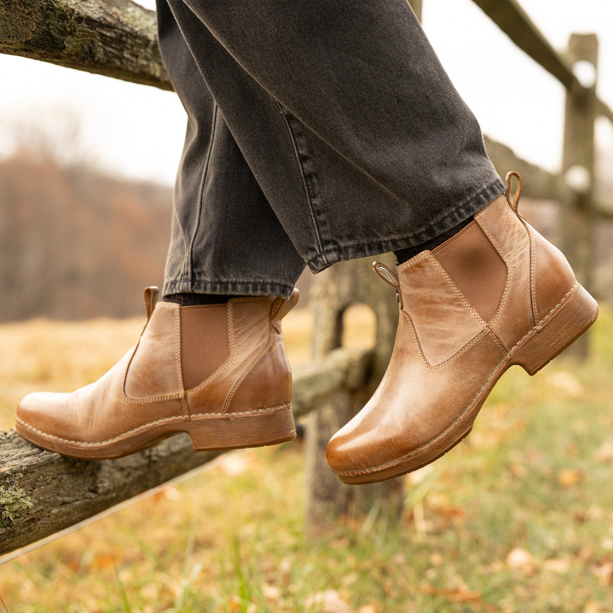 Dansko Classic / Michele Tan Waxy Brush Off