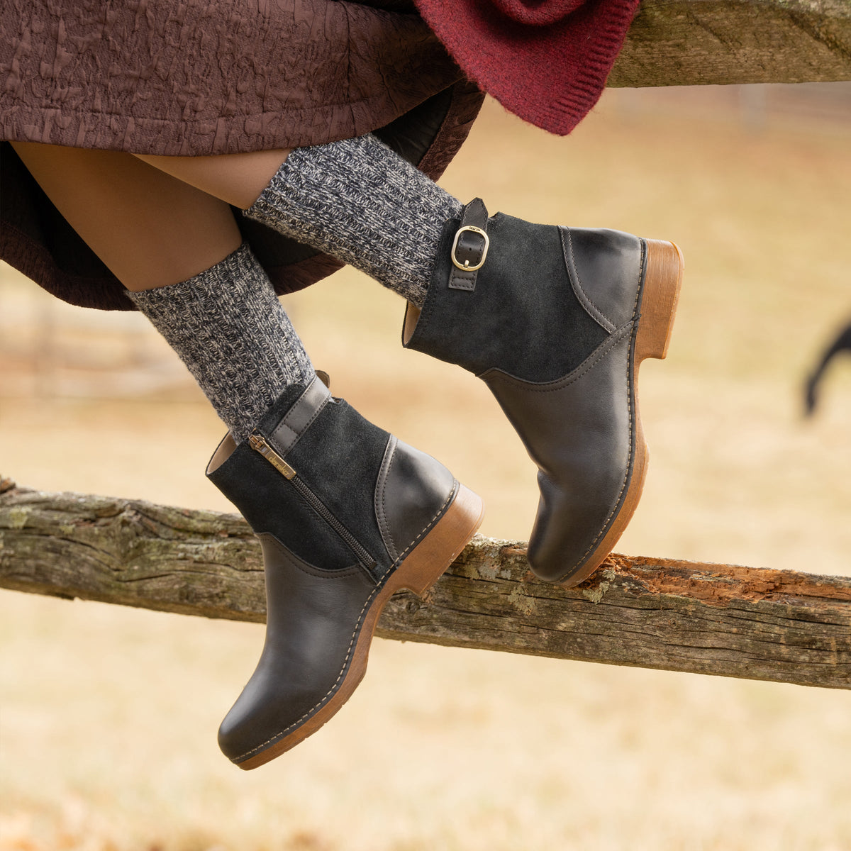 Dansko Discount / Monique Black Burnished Calf