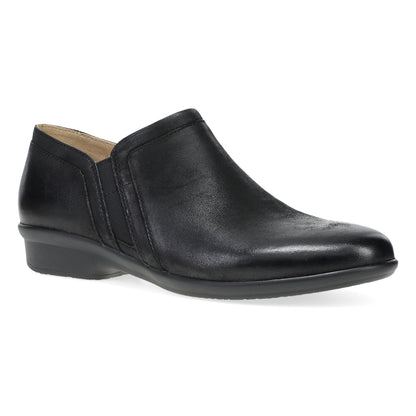 Dansko Top Pick / Cheryl Wide Black Burnished Nubuck