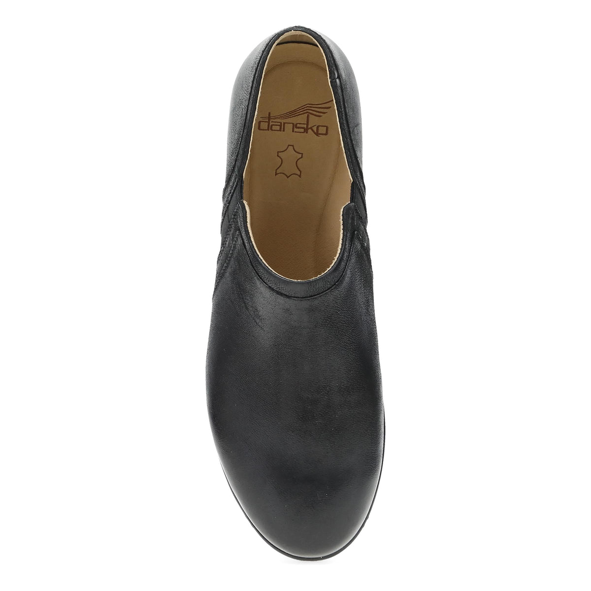 Dansko Top Pick / Cheryl Wide Black Burnished Nubuck