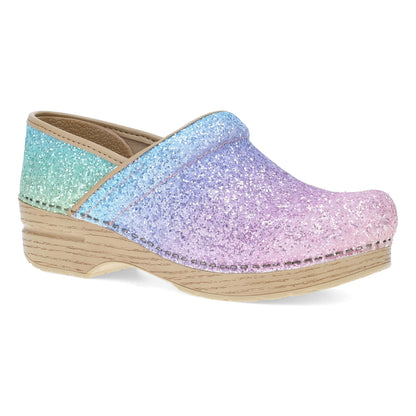 Dansko Great Value / Wide Pro Pastel Rainbow Glitter