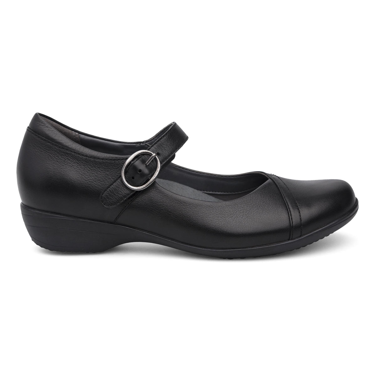 Dansko Best Seller / Fawna Wide Black Milled Nappa