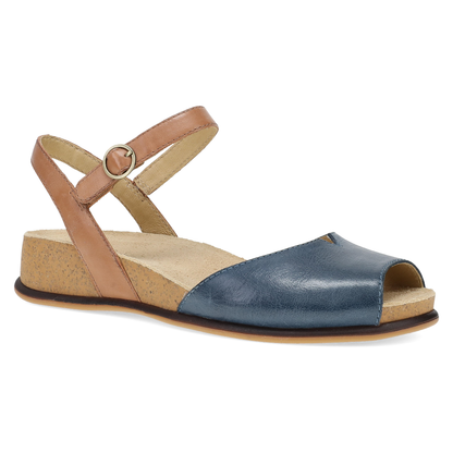Dansko Top Pick / Cass Blue/Tan Leather