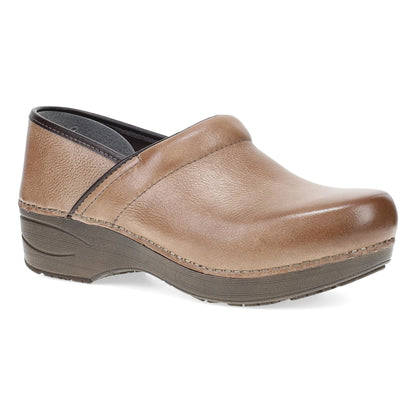 Coffee Leather Clog,36
