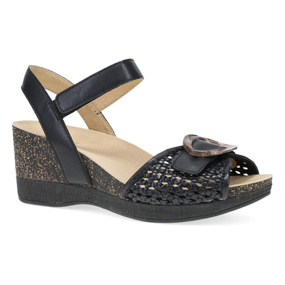 Black Woven Sandal,36