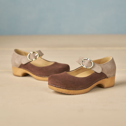 Dansko Customer Favorite / Bonny Mary Jane Chocolate/Taupe