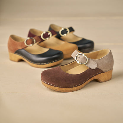 Dansko Customer Favorite / Bonny Mary Jane Chocolate/Taupe