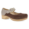 Chocolate Taupe Burnished Nubuck Mary Jane