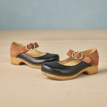 Dansko Quality / Bonny Mary Jane Black/Luggage