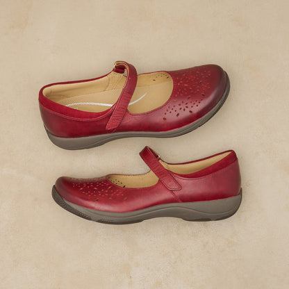Dansko Recommended / Stacy Red Waxy Burnished