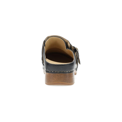 Dansko Best Seller / Millie Black Waxy Milled