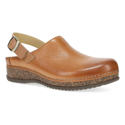 Tan Waxy Milled Mule,36