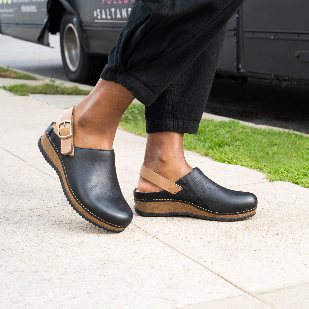 Dansko Best Price / Merrin Black Waxy Milled