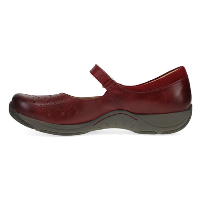 Dansko Trending / Stacy Wide Red Waxy Burnished