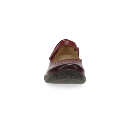 Dansko Trending / Stacy Wide Red Waxy Burnished