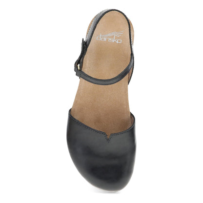 Dansko Quality / Rowan Wide Black Waxy Burnished