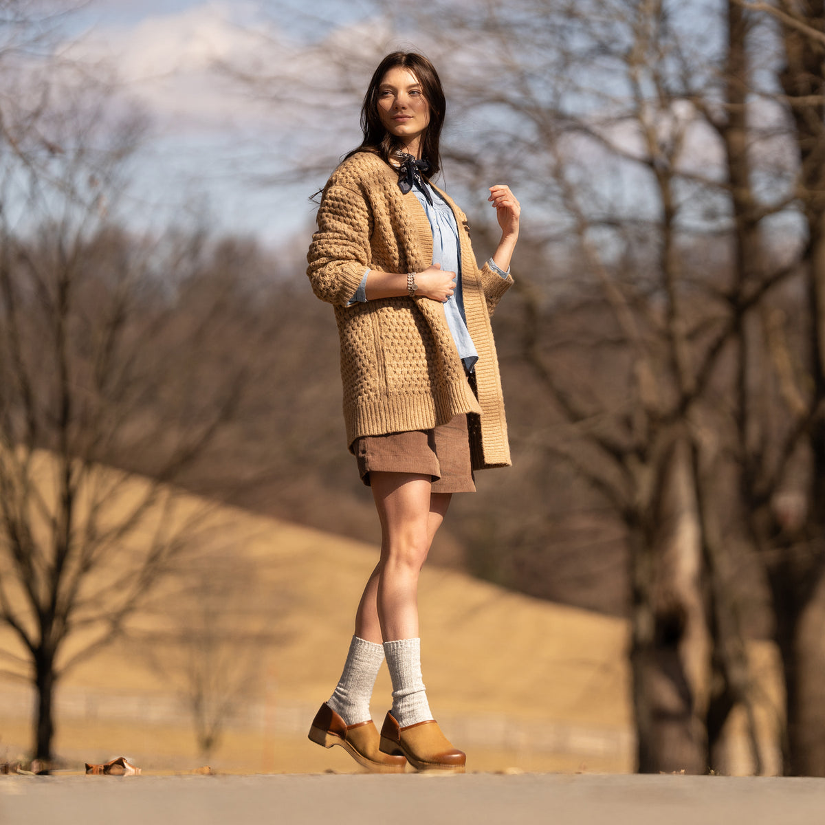 Dansko Essential / Brenna Tan Burnished Suede