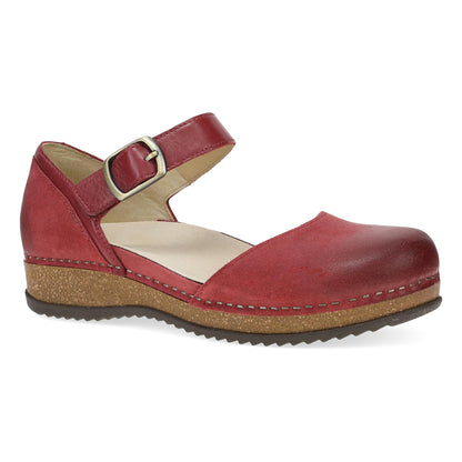 Dansko Trending / Mae Red Burnished Suede